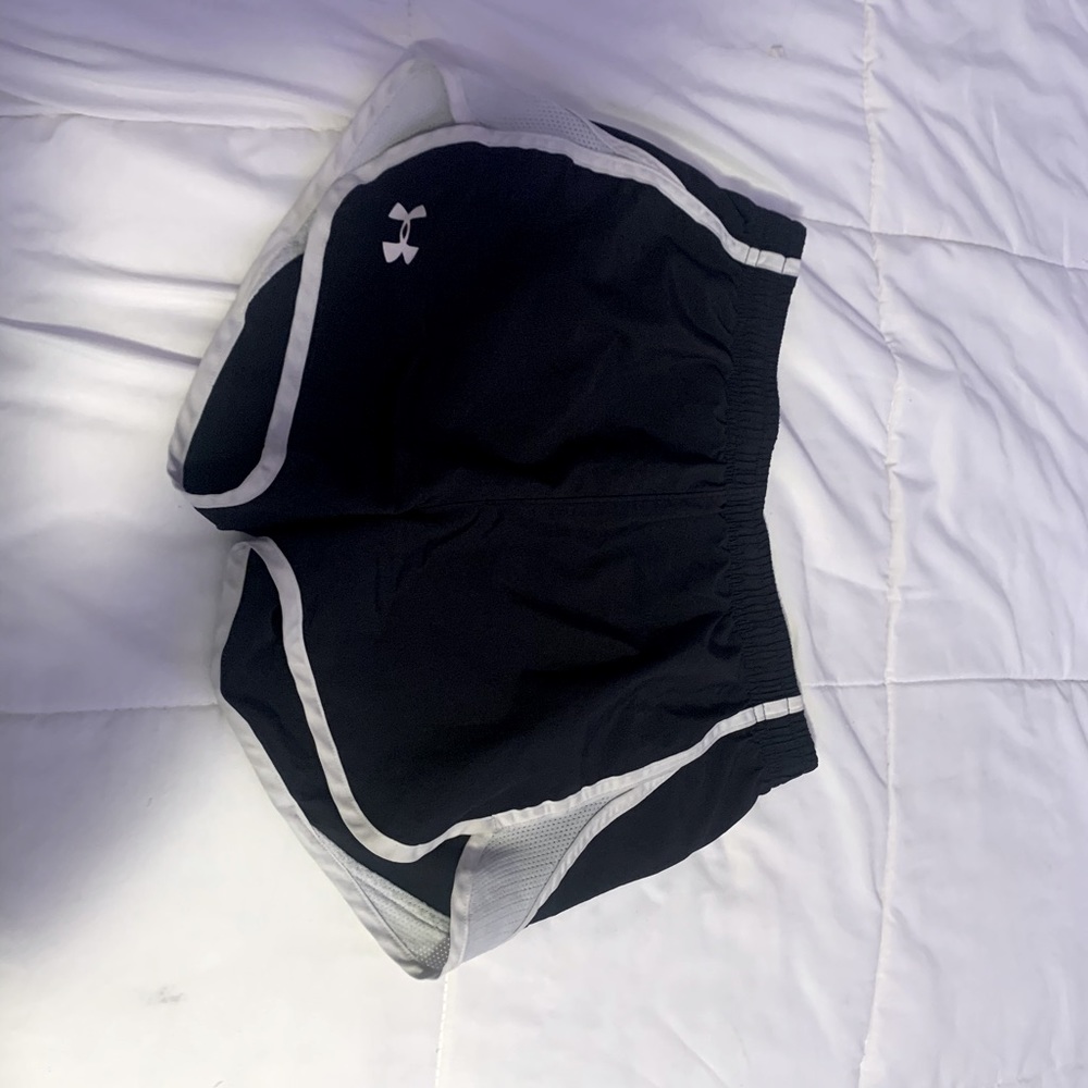 under armor black shorts
